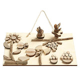 LAZACA Wood Craft Kits DIY for Kids Ages 5-20 Wooden Unfinished Toys Art Paint Bulk Craft Sticks Garden Playset Loose Parts Play Materials 250 LAZACA