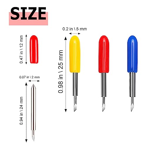 20 Pcs Replacement Blades Compatible with Explore Air 2/Air 3 /Maker/Maker 3 Cutting Machines-includ 5 PCS Fine-Point Blades, 10PCS Standard Blades THANMAO