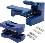 Luomorgo 2 Pcs Edge Banding Trimmer & Handle Edge Trimmer, Mini Plastic PVC Plywood Melamine Wood Veneer Double Edge Band Cutter, Manual Trimming Luomorgo