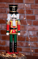 Clever Creations Soldier 14 Inch Traditional Wooden Nutcracker, Festive Christmas Décor for Shelves and Tables Clever Creations