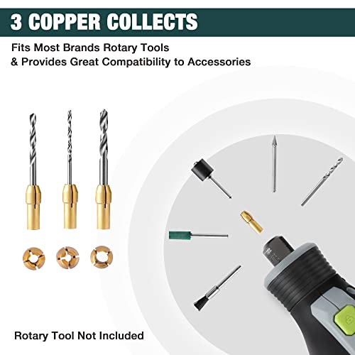 WORKPRO 306PCS Rotary Tool Accessories Kit, Fits Dremel Rotary Tool, 1/8" Shanks DIY Universal Fitment for Easy Cutting, Sanding, Grinding, Carving, WORKPRO