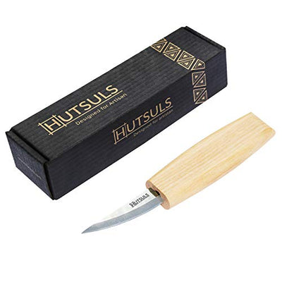 Hutsuls Wood Whittling Knife for Beginners - Razor Sharp Wood Carving Knife in a Beautifully Designed Gift Box, Sloyd Woodworking Knife for Men,