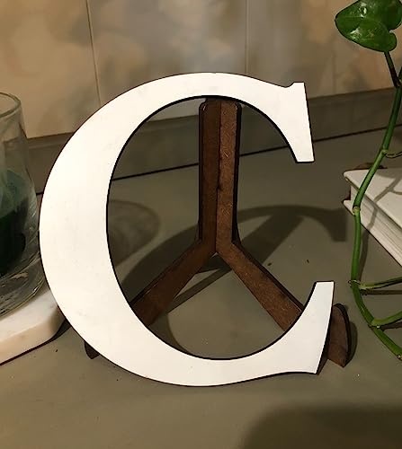 Wooden Letters 8 Inch, White Unfinished Wood Craft Letter D for Wall Decor, Blank Painted Alphabet for Bedroom, Home, Birthday Decoration NEXTCraft