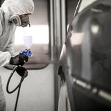 HVLP Air Gravity Spray Gun Set, Aflybltol 2 Pcs Sprayer Paint Gun Kit，1.4mm 600ml&0.8mm 125ml Automotive Paint Gun with Locking Air Pressure Aflybltol