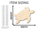 Unfinished Wood Turtle Shape - Craft - up to 36" DIY 6" / 1/8" 24 Hour Crafts