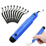 Deburring Tool Kit Deburring Cutters Set with 11 High Speed Steel BS1010 Blades,Precision Edge Burr Removal on Metal, Aluminum, Copper, Resin Gawon