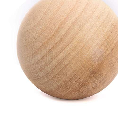 KEILEOHO 20 Pack 2 Inches Wooden Round Ball, Natural Unfinished Wooden Balls, Smooth Durable Wood Balls for Crafts and DIY Projects KEILEOHO