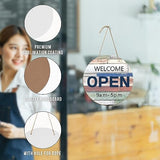 PYD Life 6 Pack 12" Round Sublimation Door Hanger Blanks White Hardboard MDF Wood Blanks Wall Hanging for Heat Press Machine Printing PYD Life