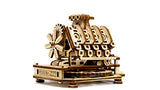 WOODEN.CITY Wood Engine Model Kit 3D Puzzle - 3D Wooden Puzzle Model Engine Kit for Adults - V8 Engine Model Kit That Works 3D Wooden Puzzles for WOODEN.CITY