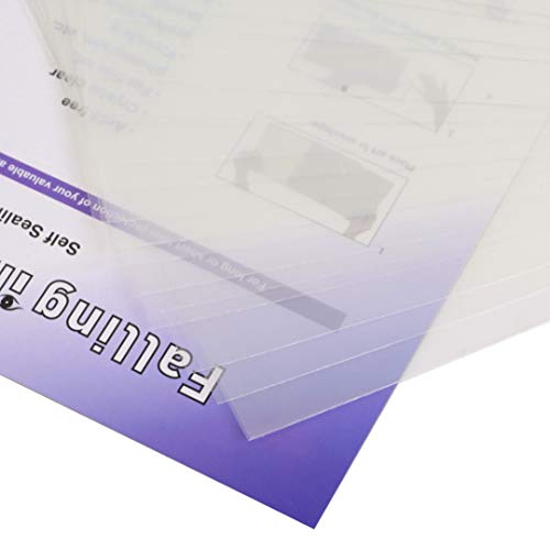 Falling in Art Acid Free 1.496mil (Single Side) Crystal Sealed Clear Bags for 9x12 Art Prints, Photos, 9 3/8 Inches by 12 2/5 Inches, 25-Pack Falling in Art