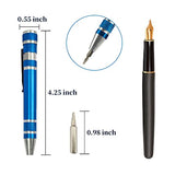 SWATOM 8 in 1 Mini Screwdriver Set Small Screwdrivers Pen Magnetic Repair Tools EDC Compact Gadgets Computer Eyeglasses Home Improvement (Green) SWATOM