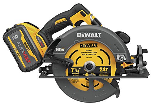 DEWALT FLEXVOLT 60V MAX* Circular Saw with Brake Kit, 7-1/4-Inch (DCS578X1) DEWALT