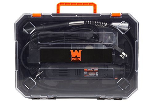WEN 23103 1-Amp Variable Speed Rotary Tool with 100+ Accessories, Carrying Case and Flex Shaft WEN