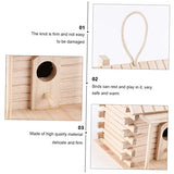 VOSAREA 2pcs Birdcage Birds Hut Bed Artificial Bird Craft Bird House Bird Sleeping Bed Wild Bird House Bird Home Birdhouse Outside Birds Cages VOSAREA