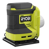 RYOBI ONE+ 18V Cordless 1/4 Sheet Sander (Tool Only), PCL401B, Green RYOBI