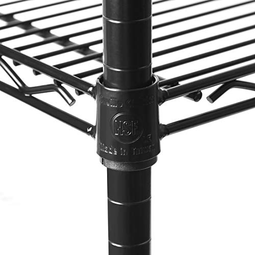 Seville Classics UltraDurable Heavy Duty NSF Solid Steel Wire Rack Storage Unit, Organizer for Garage, Warehouse, Office, Restaurant, Classroom, Seville Classics