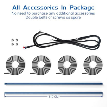 Engraving Area Expansion Kit V Slot 950x410mm Accessory Set for SCULPFUN S6 S6pro S9 - WoodArtSupply