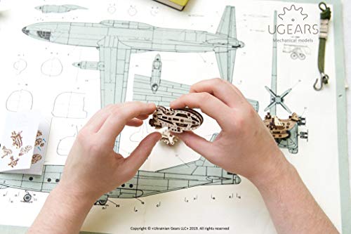 UGears U-Fidget Aircraft, No Glue Required - WoodArtSupply