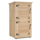 MCombo 30" Deep Wood Sheds & Outdoor Storage, Outside Garden Tool Cabinet Shed with Removable Shelf, Outdoor Storage Cabinet Shed Waterproof for MCombo