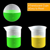 Coopay 24 PCS 100 ml Silicone Measuring Cups for Resin Non-Stick Mixing Cups Glue Tools, Precise Scale for for Resin DIY Craft Jewelry Making Coopay