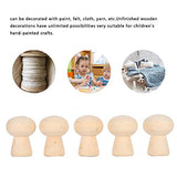 Garosa 20PCS Unfinished Wooden Peg Dolls Bodies Wood Shapes Figures Mushroom Head for DIY Decoration Arts and Crafts Birch and Maple Wood Turnings Garosa