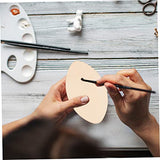 TEHAUX 40pcs Signboard Wood Piece Soccer Ornaments Football Wood Slice Unfinished Wood Helmet Blank Ornaments Sports Accessories Rugby Signage Making TEHAUX