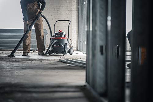 RIDGID 62718 Red 14 gallon RT1400 Wet/Dry Vacuum, Dark Gray and Red RIDGID