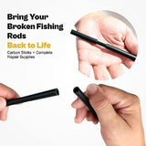 Fishing Rod Repair Kit Complete,All-in-one Supplies with Glue for Broken Fishing Pole and Tip Repair with Carbon Fiber Sticks, Rod Tips, Rod Building OJYDOIIIY