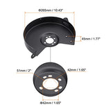 HARFINGTON Bench Grinder Wheel Inner and Outer Right Guard Cover 9.84" Carbon Steel Right Guard Cover Shroud Set with Screw for Bench Grinder HARFINGTON