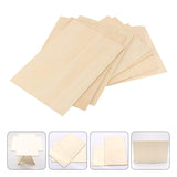 Sewroro 10pcs Pieces Rectangular Veneer Wooden Square Coasters Rectangular Wood Chips Balsa Wood DIY Wood Planks Wood Board Home Decoration Sewroro