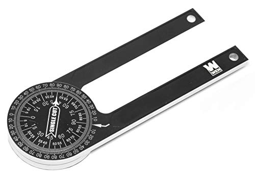 WEN ME175P 7.25-Inch Aluminum Alloy Miter Saw Protractor with Laser-Engraved Scales - WoodArtSupply