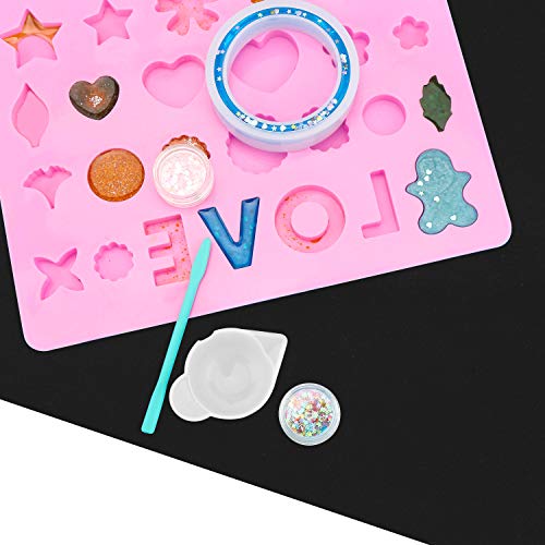 3 Pack Silicone Sheet for Crafts, Resin Jewelry Casting Molds Mat, Food Grade Silicone Placemat, Multipurpose Table Protector, Nonstick Nonskid Gartful