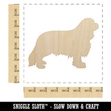 Cavalier King Charles Spaniel Dog Solid Unfinished Wood Shape Piece Cutout for DIY Craft Projects - 1/8 Inch Thick - 6.25 Inch Size Sniggle Sloth
