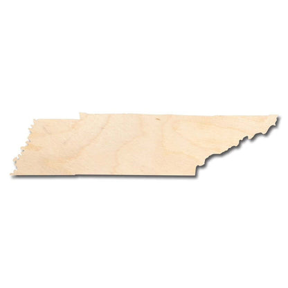 Unfinished Wood Tennessee Shape - State - Craft - up to 24" DIY 5" / 1/8"
