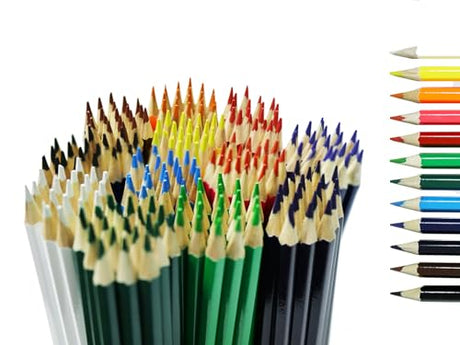 S & E TEACHER'S EDITION Colored Pencils 240Pcs,Coloring Pencils Set for Adults Kids Drawing Pencils for Sketch, Woodcase Lead Pencils,Wooden Colored S & E TEACHER'S EDITION
