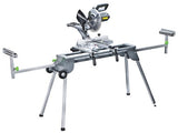 Genesis GMSS400W Universal Heavy-Duty Folding Miter Saw Stand with Quick-Release Mounting Brackets, Tool-Free Adjustment, Wheels, and All-Steel Genesis