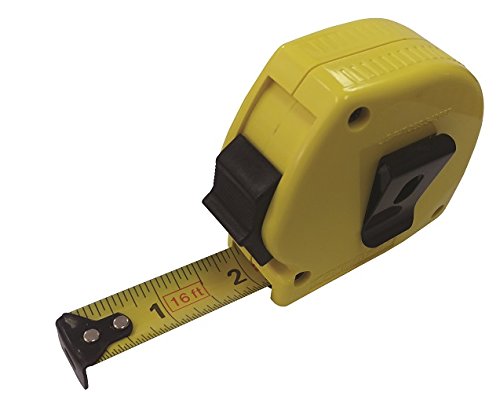 Komelon 16 Foot Double Riveted Power Retracting Tape Measure with Belt Clip - WoodArtSupply