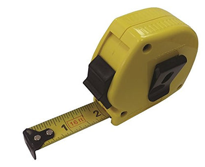 Komelon 16 Foot Double Riveted Power Retracting Tape Measure with Belt Clip - WoodArtSupply