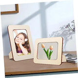 ABOOFAN 6Pcs 6 unfinished wood craft frames picture frames wood frame wooden child desktop decorate postcard photo bulk Wood parent-child Vertical ABOOFAN