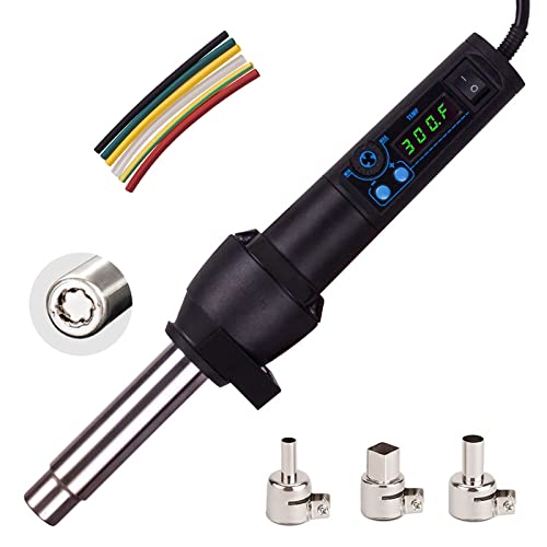 Heat-Gun-Vinyl-Heat-Shrink Rework Station iHGun-1 650W Accuracy Air Force and Temperature Adjustable LED Display Maxwel Manufacturing