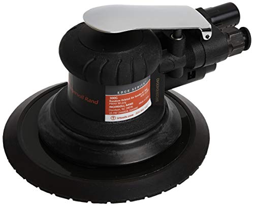 Ingersoll Rand 300G Edge Series 6" Air Random Orbit Sander with 360 Degree Swivel Vacuum Adapter, Powerful 1/5 HP Motor, Lightweight, Low Vibration, Ingersoll Rand