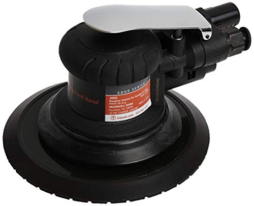 Ingersoll Rand 300G Edge Series 6" Air Random Orbit Sander with 360 Degree Swivel Vacuum Adapter, Powerful 1/5 HP Motor, Lightweight, Low Vibration, - WoodArtSupply