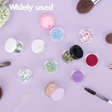 5 Gram Sample Containers with Lids, 50 Count 5ML Clear Sample Jars, Empty Lip Balm Containers with Lids, Small Makeup Travel Containers for Glitter, GOLACKY