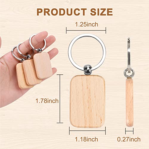 Auihiay 110 Pieces Wood Keychain Blanks, Wood Key Chain Bulk, Unfinished Wood  Keychain Blanks for Laser Engraving and Chrismas DIY Crafts (Rectangle) -  Yahoo Shopping