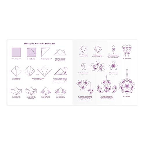 Galison Liberty Classic Floral – Origami Flower Kit Featuring Classic Japanese Design Inspired Mitsi Prints with 75 Sheets and Instructions for Galison