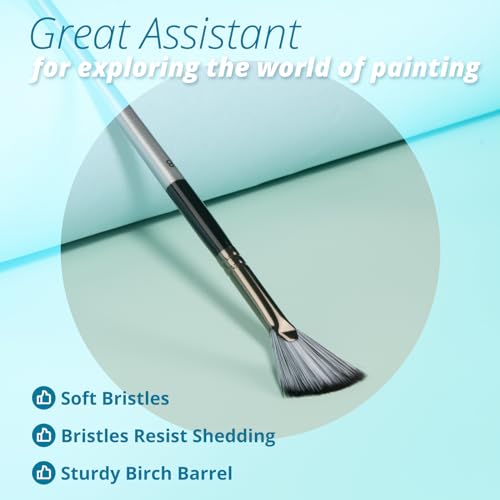 HTVRONT Paint Brushes for Acrylic Painting 24 PCS - Acrylic Paint Brushes with Canvas Brush Case - Paint Brushes for Acrylic/Oil/Watercolor