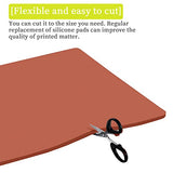 Silicone Mat 15x15 Inch for Tshirts Heat Press Machines 0.33 Inch Thickest Easy Press Pads YIIFIISET