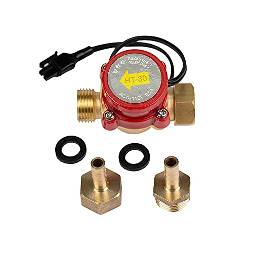 Cloudray Water Flow Switch Sensor DC0-110V Caliber: 10mm HT-30 for Protecting CO2 Laser Tube Cloudray
