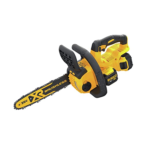 DEWALT 20V MAX* XR Chainsaw Kit, 5-Ah Battery, 12-Inch (DCCS620P1) DEWALT