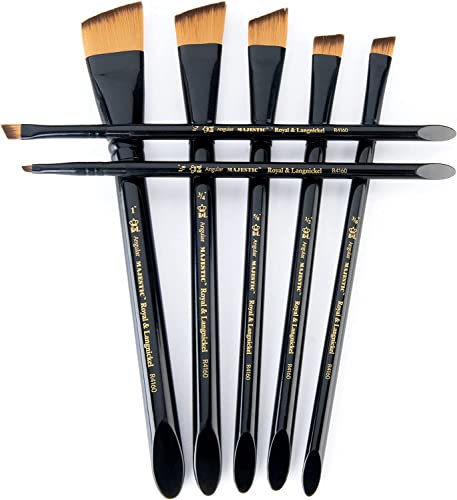 Majestic Angular Brush Set, 7/Pkg - WoodArtSupply